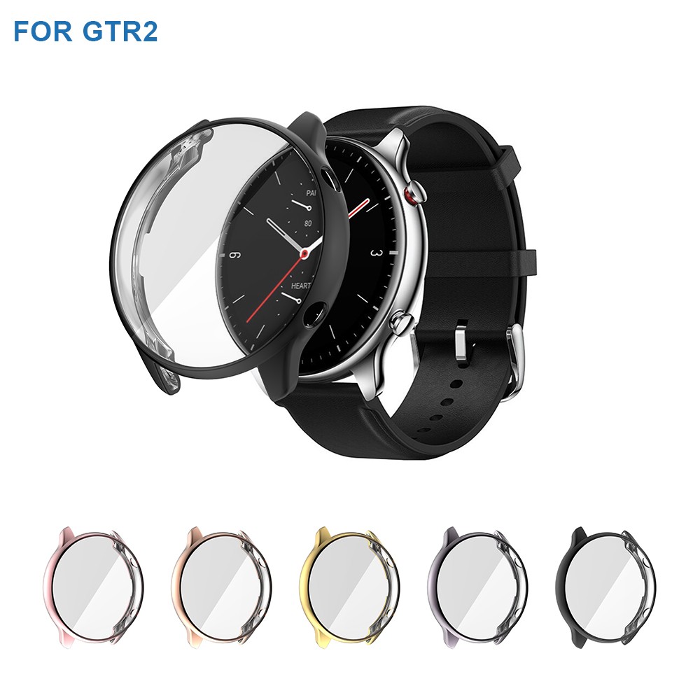 حافظة لهاتف Amazfit Gtr2 حافظة حماية كاملة من السيليكون الناعم حافظة لهاتف شاومي Huami Amazfit Gtr2 ملحقات ساعة