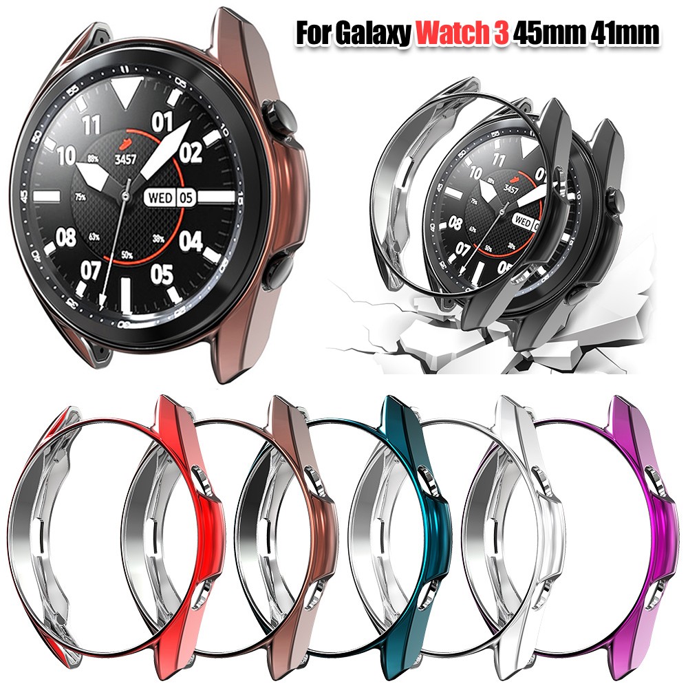 Soft Case For Galaxy Watch 3 45mm 41mm Thin Light TPU Case For Samsung Galaxy Watch 3 45mm 41mm Protective Bumper Shell