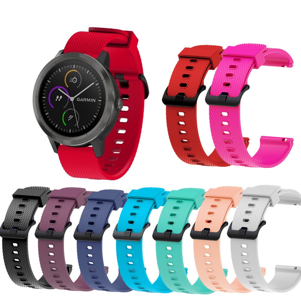 20 مللي متر الفرقة ل Garmin Vivoactive 3 Venu Forerunner 245/245 متر/645 أسورة ساعة ذكية شريط للرسغ ل Garmin Vivoactive 3