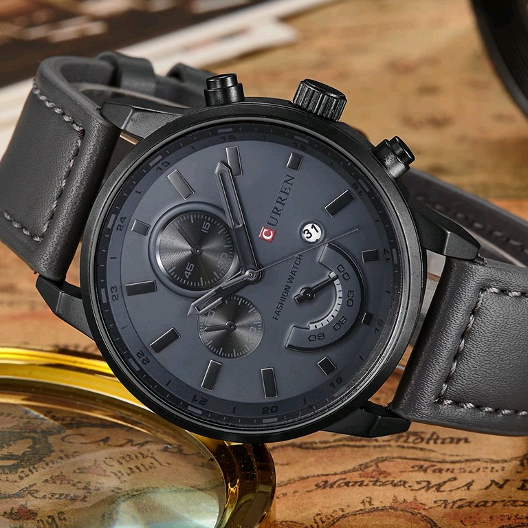 CURREN 8217 Fashion Quartz Men's Watches Luxury Leather Strap Waterproof Casual Men's Watch Sport Men's Watch