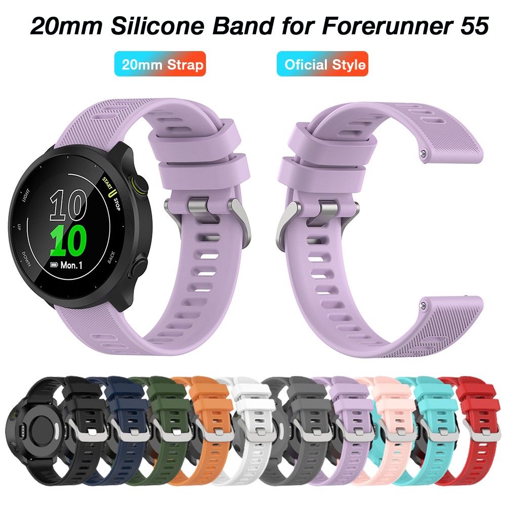 Original Style Band For Garmin Forerunner 158 / Forerunner 55 Silicone Replacement Band Strap For Forerunner 158 / Forerunner 55 Men