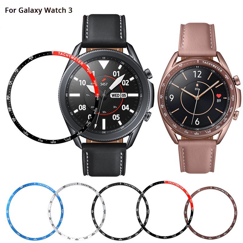 Circle Watch For Samsung Galaxy Watch 3 45mm 41mm Bezel Ring Design Protection Cover For Samsung Galaxy Watch 3 45mm 41mm