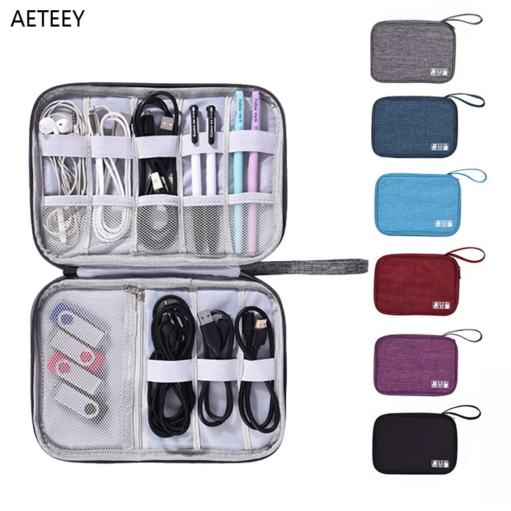 Versatile Storage Bag for Watch Band Strap Case Data Cable Mobile Power Supply Earphone Apple Watch Band Watch Band Storage Case Organizer