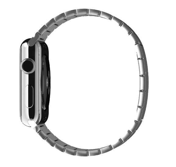 URVOI Link Bracelet for Apple Watch Band Series 7 6 SE 5 4 3 2 1 Stainless Steel Strap for iwatch with Butterfly Buckle 40/44mm