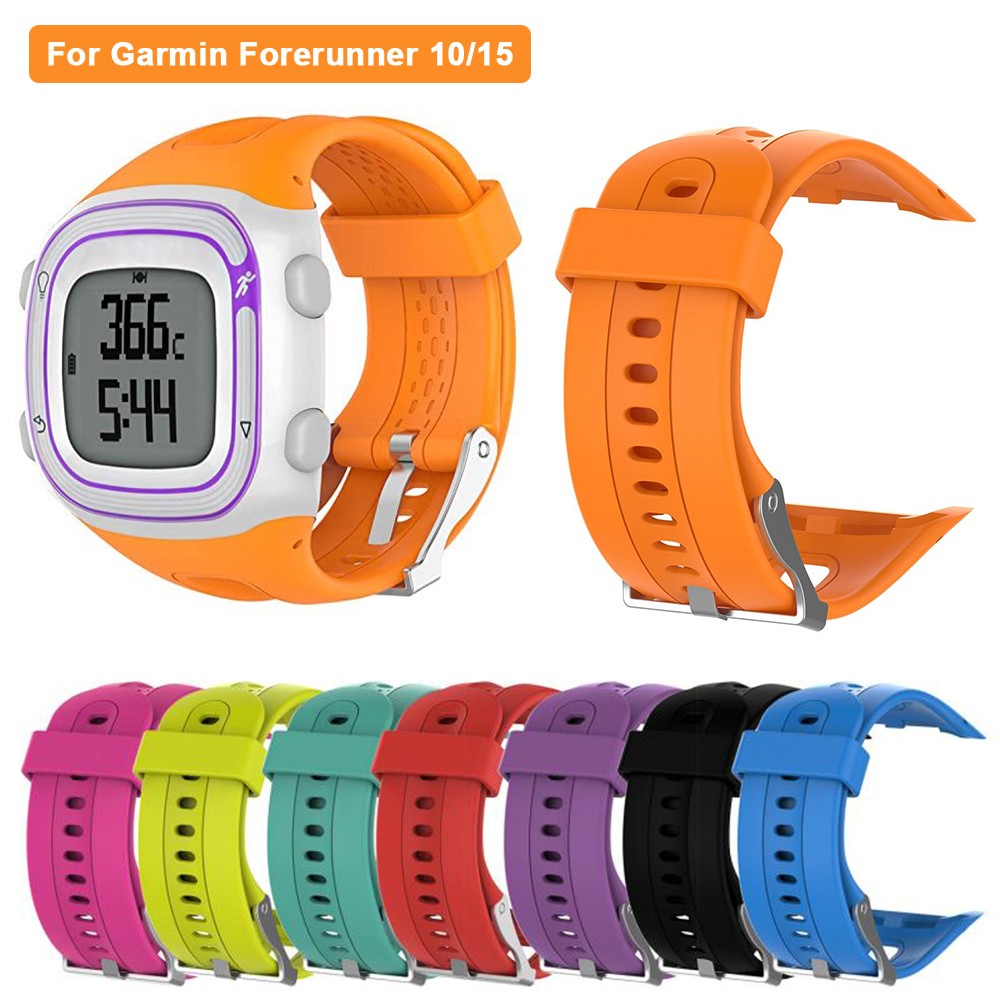 Watch Band for Garmin Forerunner 10 15 GPS Sport Watch Soft Silicone Small Large Replacement Strap Forerunner Bracelet 10 15