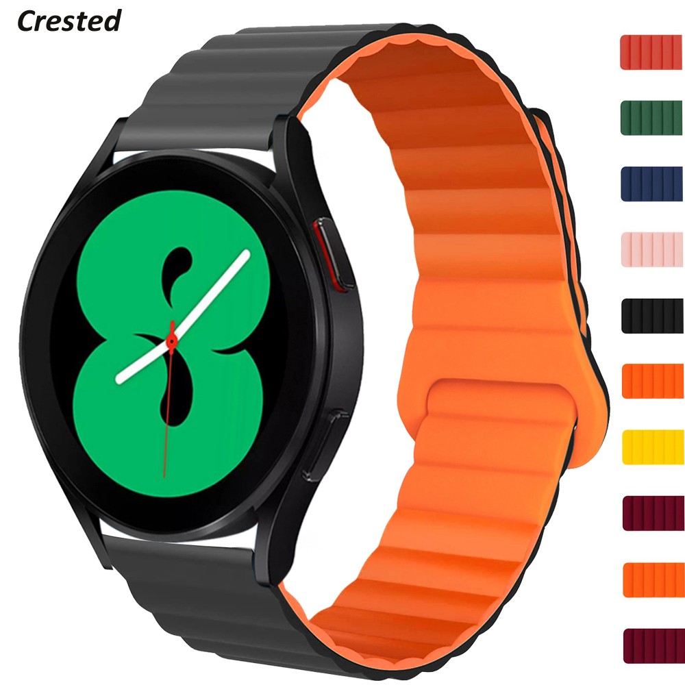 20mm 22mm Band for samsung galaxy watch 4/classic 46mm 42mm/active 2/3 Magnetic Silicone bracelet Huawei watch gt 2/3/Pro strap