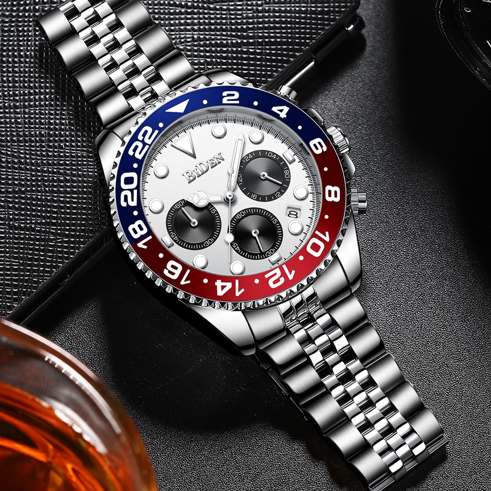 2022 Mens Quartz Watches Waterproof Diving Sports Business AAA Chronograph Watch Automatic Date Luxury Brand Trend AAA Watches