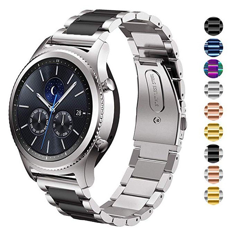 Metal Bracelet for Samsung Galaxy Watch 46mm Gear S3 Watch 3 45mm Stainless Steel 22mm 20mm Band for Active 2 Amazfit GTR Strap