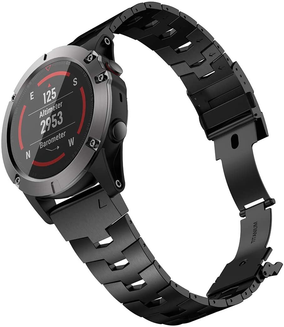 Fenix 6X/5X الفرقة التيتانيوم المعادن سريعة صالح حزام ساعة اليد متوافق ل Garmin Fenix 6X برو/Fenix 5X زائد 26 22 مللي متر عرض الفرقة Garmin