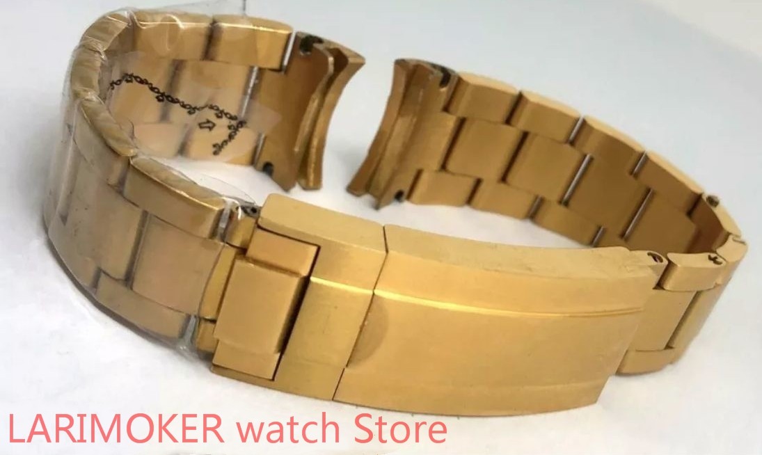 20mm BLIGER High Quality Stainless Steel Watch Band Band Deployment Clasp Fit 40mm Golden Watchband