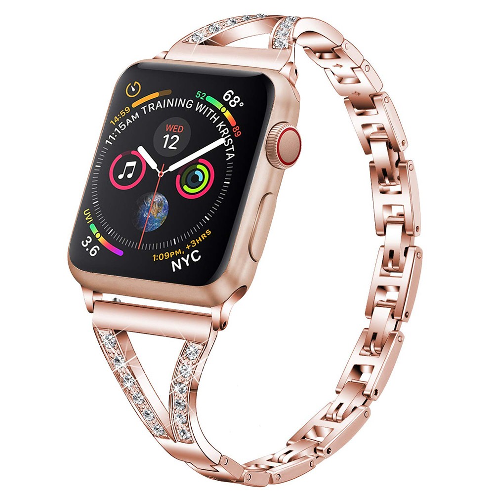 الفاخرة الماس سوار الفولاذ المقاوم للصدأ الفرقة ل apple watch سلسلة 2 3 42 مللي متر 38 مللي متر حزام ل iwatch 7 6 SE 5 4 40 مللي متر 44 مللي متر 41 45 مللي متر