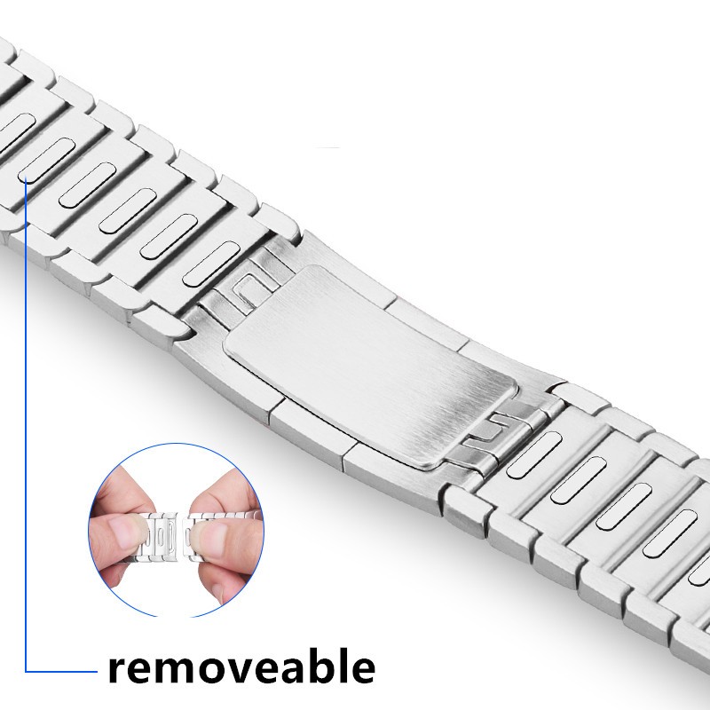 metal strap for apple watch band 44mm 40mm iwatch bands 45mm 41mm stainless steel link bracelet watchband for serie 7 6 se 5 4 3