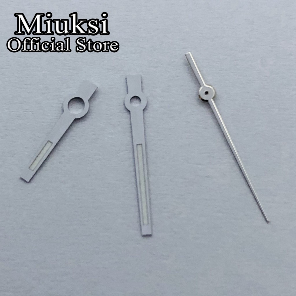 Miuksi Watch Silver Hands Green Luminous Hands Fit NH35 NH36 ETA 2824 2836 Miyota 8205 8215 821A Mingzhu 2813 3804 Movement