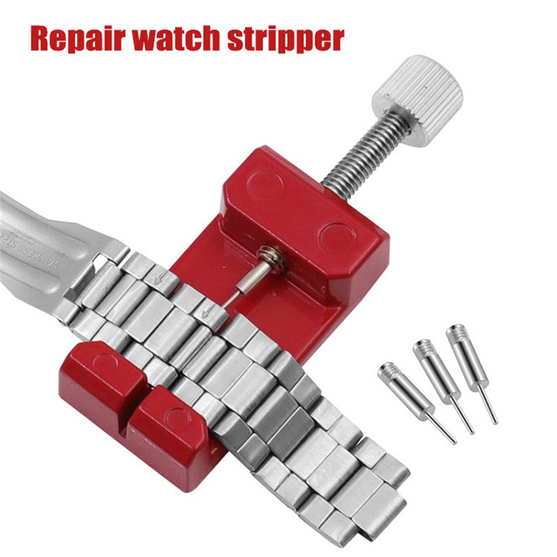 Watches Strap Repair Separating Device Kits Disassembly Watch Band Opener Adjusting Tool With of 3 Extra Pins Watch Sizing Tool