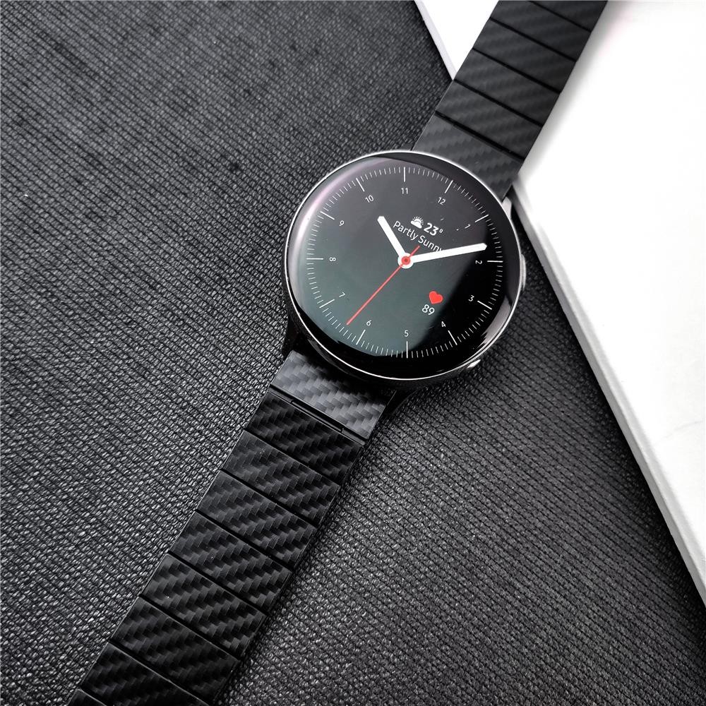 20mm 22mm Strap For Samsung Galaxy Watch 3 45mm 41mm Band Galaxy Watch 46mm Active 2 Gear S3 Frontier/Classic Carbon Fiber Band