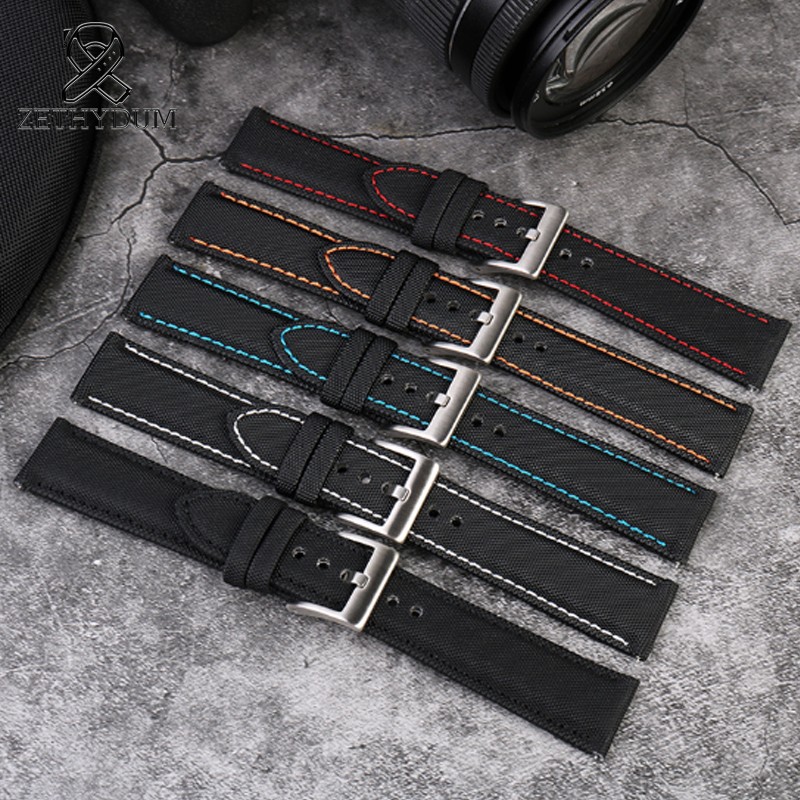 Men's Waterproof Nylon Safety Belt, 20 and 21 mm, 22 mm, High Quality Fabric, Special for NATO Belt, Nylon