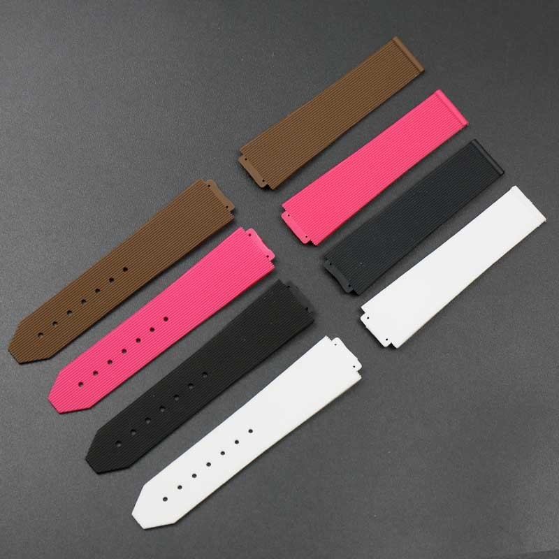 Women Silicone Strap 15mm x 21mm For Hublot Watch Strap Rubber Strap Waterproof Sport Watch Accessories