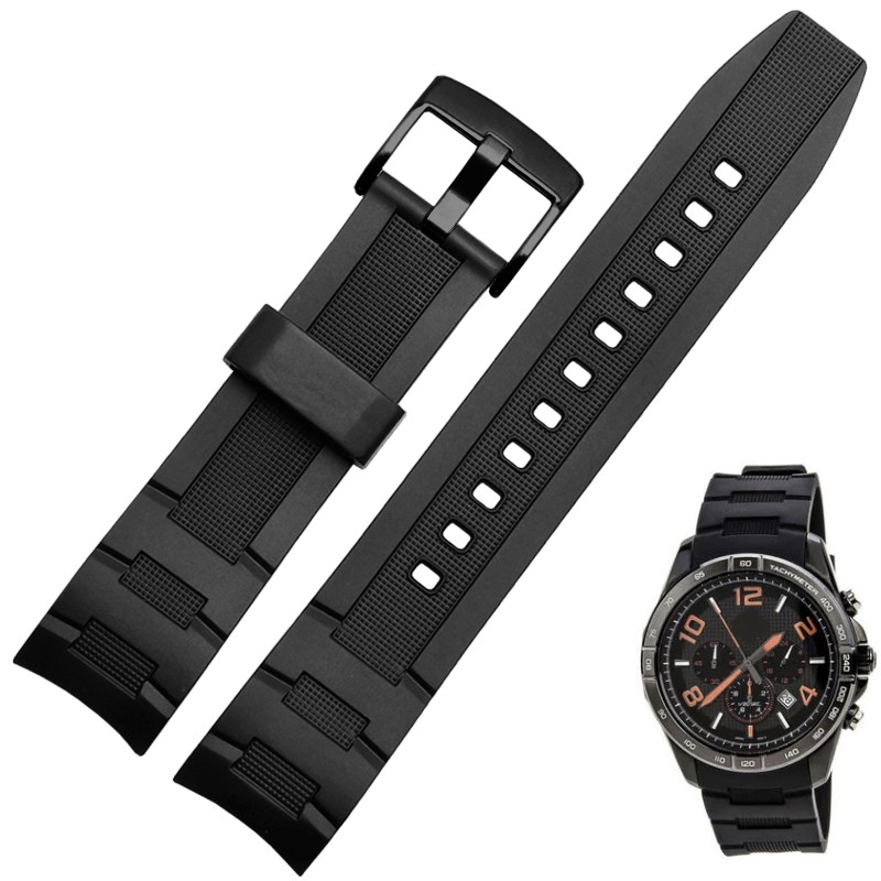 For Casio 5468 BLD EFR-303/304 EFR-516PB EFR-516 Silicone Rubber Band Resin Watch Strap 22mm Waterproof Watchband Strap