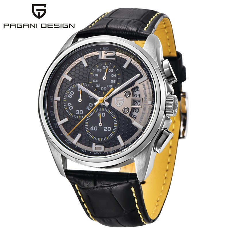 Pagani Design Men's Chronograph Watches Men Luxury Brand Quartz Sports Wristwatch Diving 30m Casual Watch relogio masculino PD-3306