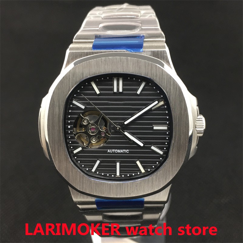 40mm Fashion Men's Watch Square Watch NH38 Automatic Movement Brown Blue White Green Black Sapphire Glass Stainless Steel Bracelet