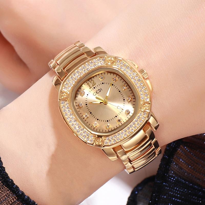 GEDI 2022 Hot Sale Luxury Brand Ladies Watch Waterproof Fashion Stainless Steel Band Business Men Women Watch Drop Shipping