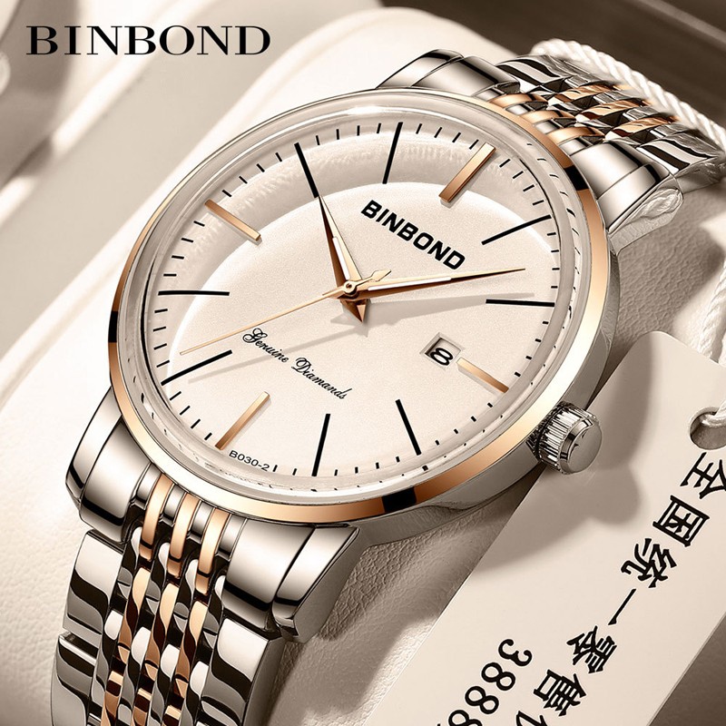 Luxury Brand Male Calendar Quartz Watch Men Business Watches Luminous Stainless Steel Waterproof Clock Relogio Masculino