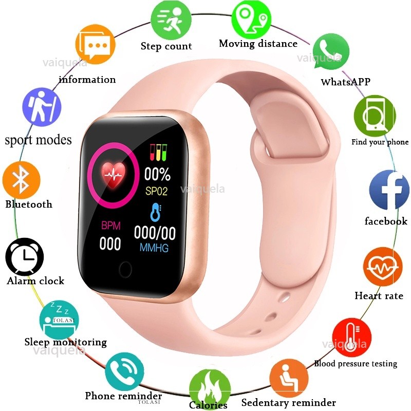 ساعة ذكية الرجال النساء الأطفال Smartwatch معدل ضربات القلب خطوة السعرات الحرارية اللياقة البدنية تتبع سوار رياضي لنظام أندرويد ios reloj mujer