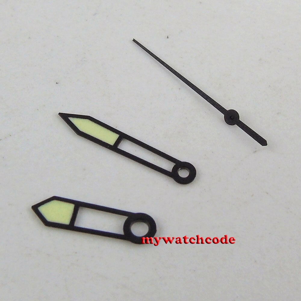 black edge SUPER LUME green watch hands for Miyota 8205 8215 DG2813 movement