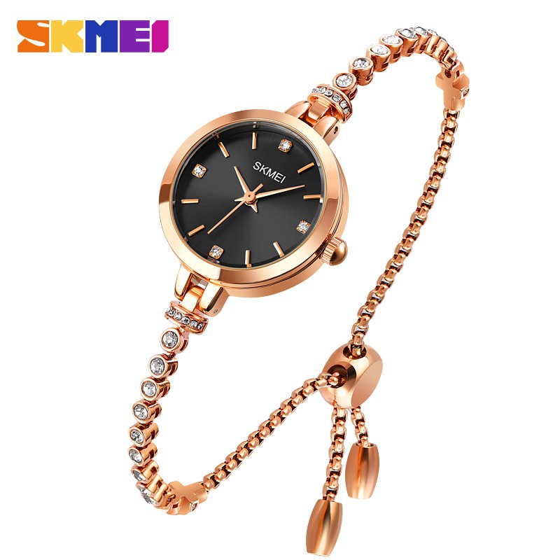 SKMEI Luxury Women's Quartz Watch Fashion Ladies Thin Casual Watches Female Girl Dress Watch 3Bar Waterproof Relogio Feminino 1854