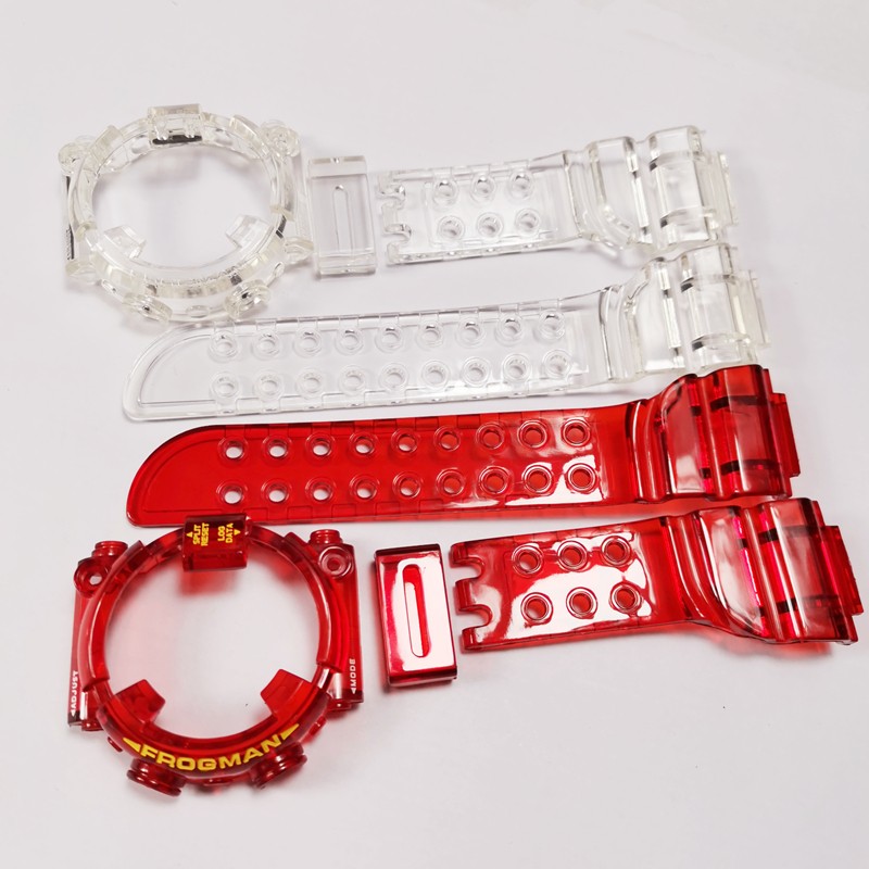 Ice Transparent Watchband Bezel for DW8200 Watch Cover Bracelet Silicone Watchband Replacement DW8200 Strap Accessories