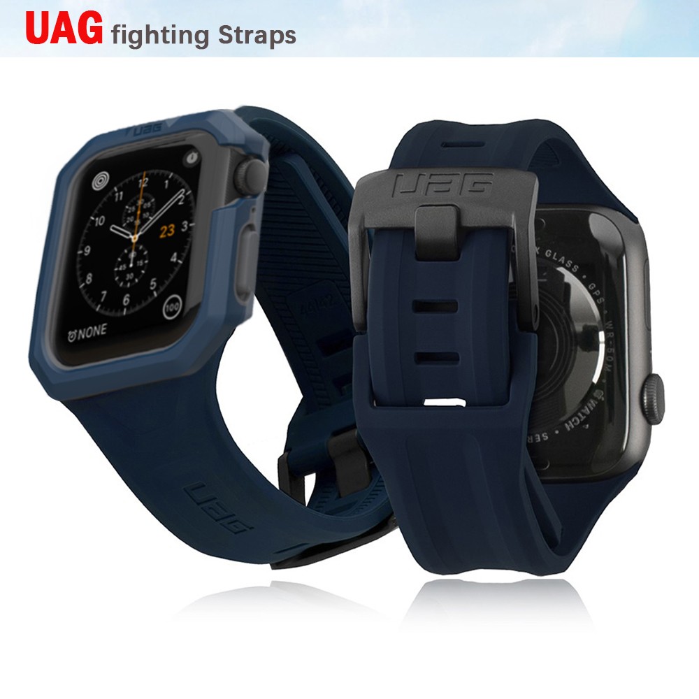 Silicone strap for Apple Watch band UAG 44mm 40mm 45mm 38mn 42mm UAG rubber watchband bracelet iwatch series 3 4 5 6 SE 7 band