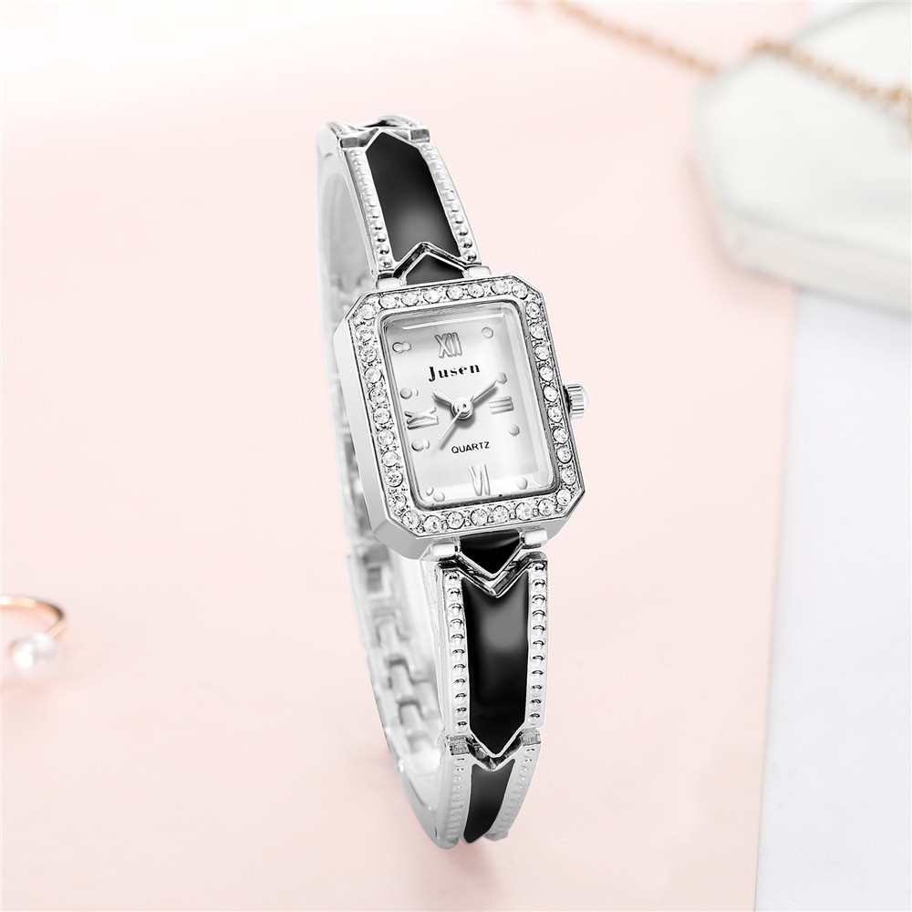 High quality simple lady small lady quartz watch leisure hollow out simple stainless steel strap student watch