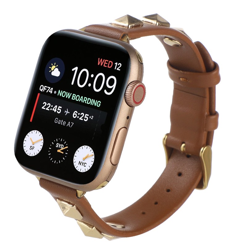 المسامير الفرقة ل أبل سلسلة ساعة 7/6/5/4/3 SE الرياضة حلقة حزام correa iwatch 7 38 مللي متر 40 مللي متر سوار 41/45 مللي متر 44/42 مللي متر حزام جلد