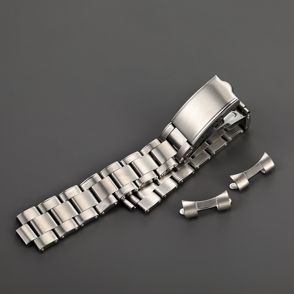 20mm 316L Stainless Steel Oyster Rivet Bracelet Compatible for Rolex Seiko