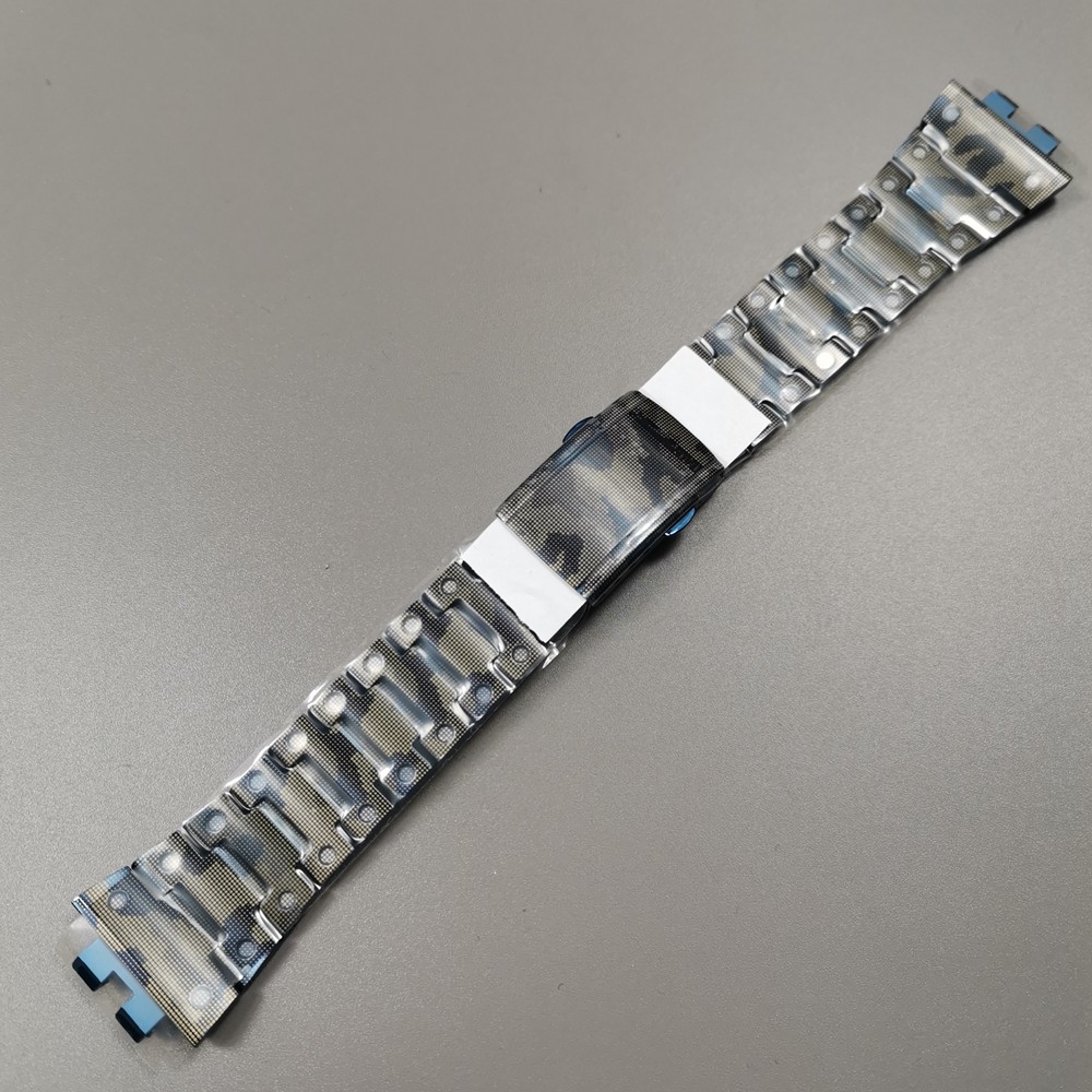 Genuine GMW-B5000 Blue Camouflage Titanium Watchband  With Tools and Scews