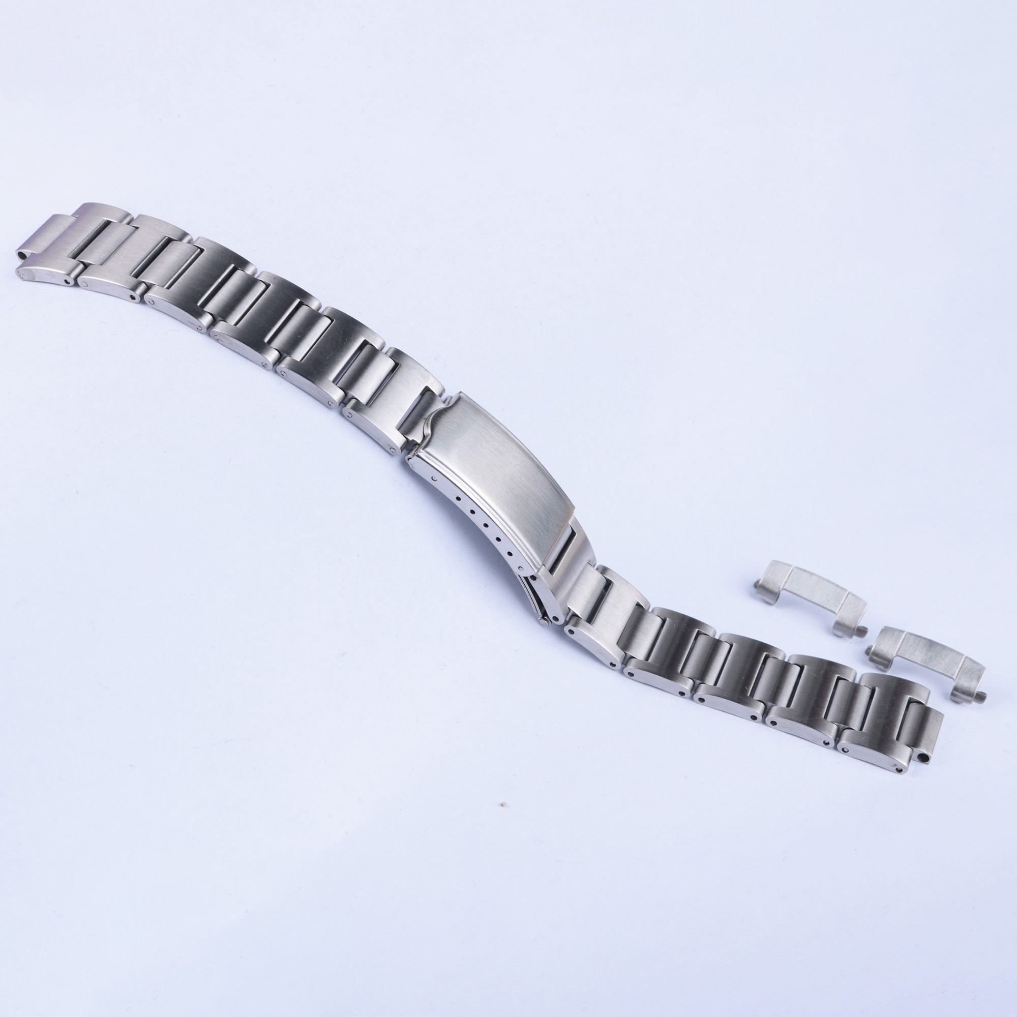 19mm Vintage 316L Hollow Curved End Watch Strap Band Bracelet for Seiko Watch 6139-6002 6000 6001 6005 6032 Chrono