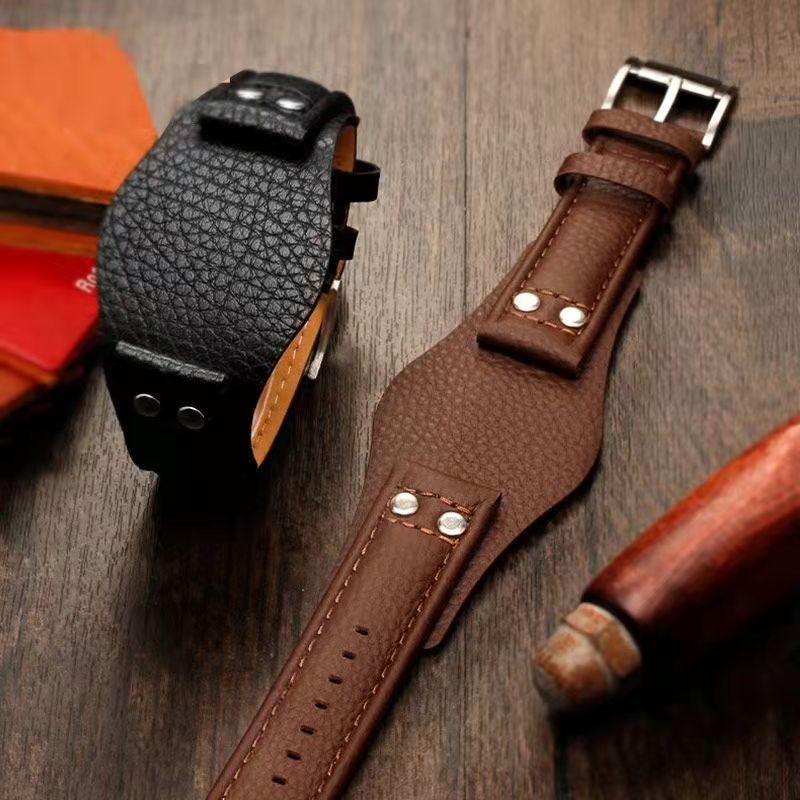 For Fit Fossil FS5088 FS4656 BQ1718 FS4616 4617 JR1401 1437 FTW1163 Watch Band Leather Strap 22 24mm With Strap Tray