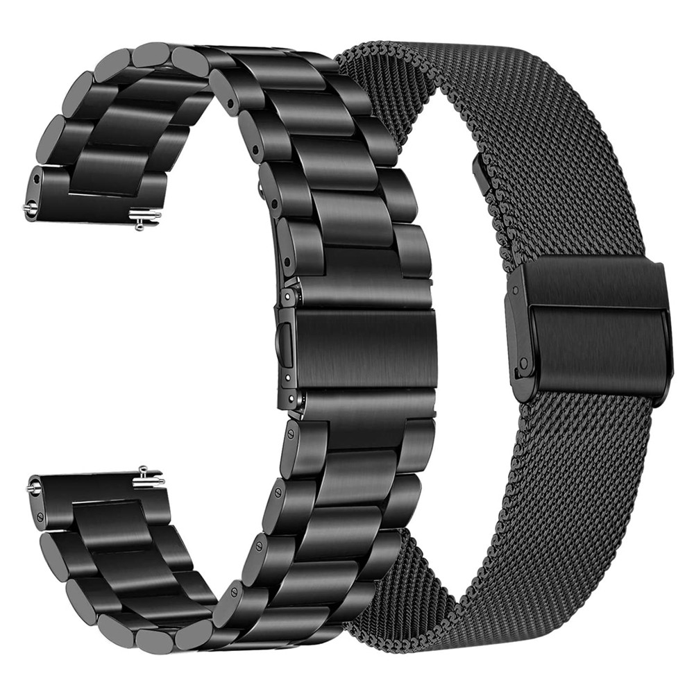 22mm Metal Strap For Samsung Galaxy Watch 3 4 Band Stainless Steel Mesh Bracelet For Apple Watch Series 7 6 5 4 3 2 SE Wristband