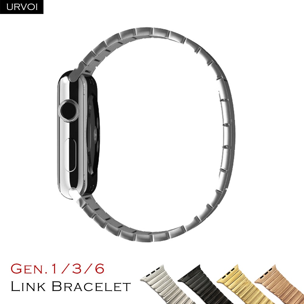 URVOI الفرقة لساعة أبل 7 6SE5 4 3 ربط سوار حزام ل iWatch 41 45 ملليمتر عالية الجودة الفولاذ المقاوم للصدأ قابل للتعديل الفرقة Gen.6th