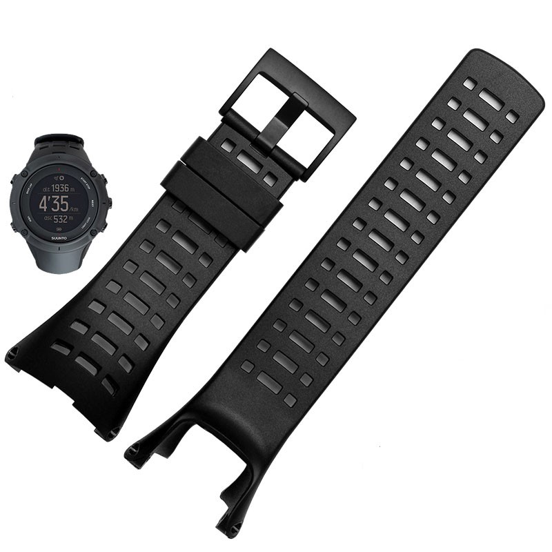 High Quality Rubber Watch Strap for suto Takuno AMBIT 1/2/2S/2R/3 Sport/3 Run/3 top watch outdoor waterproof free tools