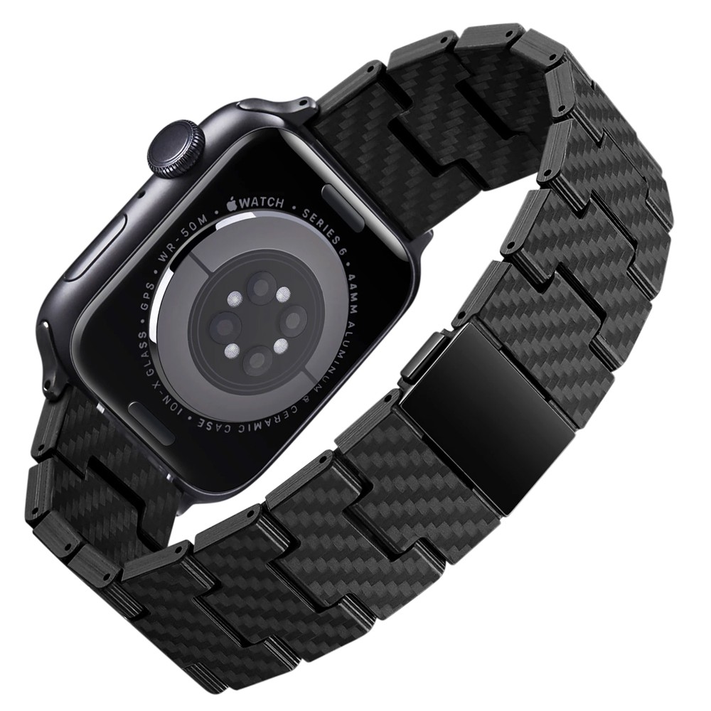 Carbon Fiber Strap for Apple Watch Band 45mm 44mm 42mm 41mm 40mm 38mm Lightweight Connect Bracelet Strap iWatch Serie 3 4 5 6 SE 7