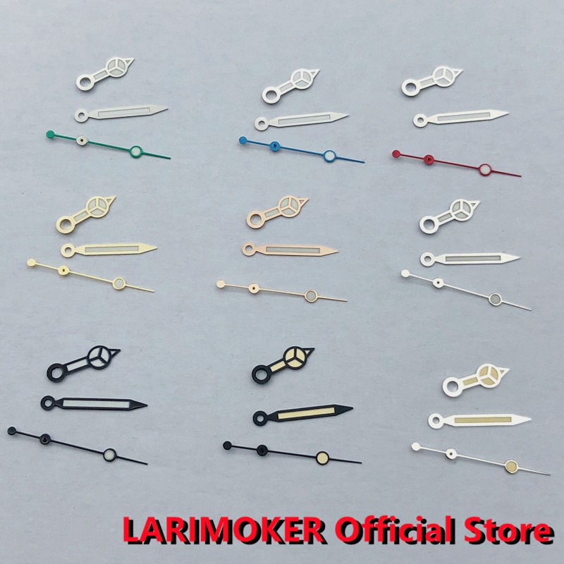 LARIMOKER ووتش Gands الأخضر مضيئة الأيدي صالح NH35 NH36 NH38 ايتا 2836 2824 ميوتا 8205 8215 821A Mingzhu DG 2813 3804 حركة