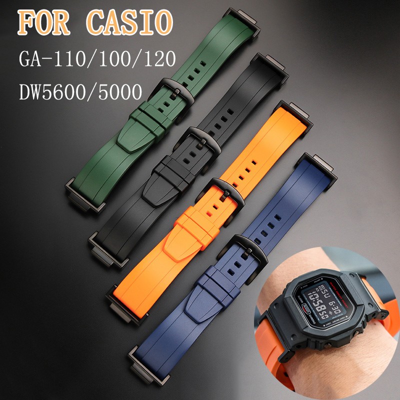 ل كاسيو ل G-SHOCK GA-110 GA-100 DW-5600 6900 GA-2100 حزام ساعة اليد الفلور المطاط مربط الساعة مع محولات موصل 16 مللي متر