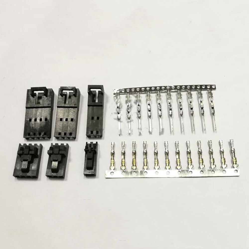 50 sets MX2.54mm Dupont Connector with Belt Clip Wire to Wire Type 2543 Male/Female Housing + Terminals 2/3/4/5/6/7/8Pin