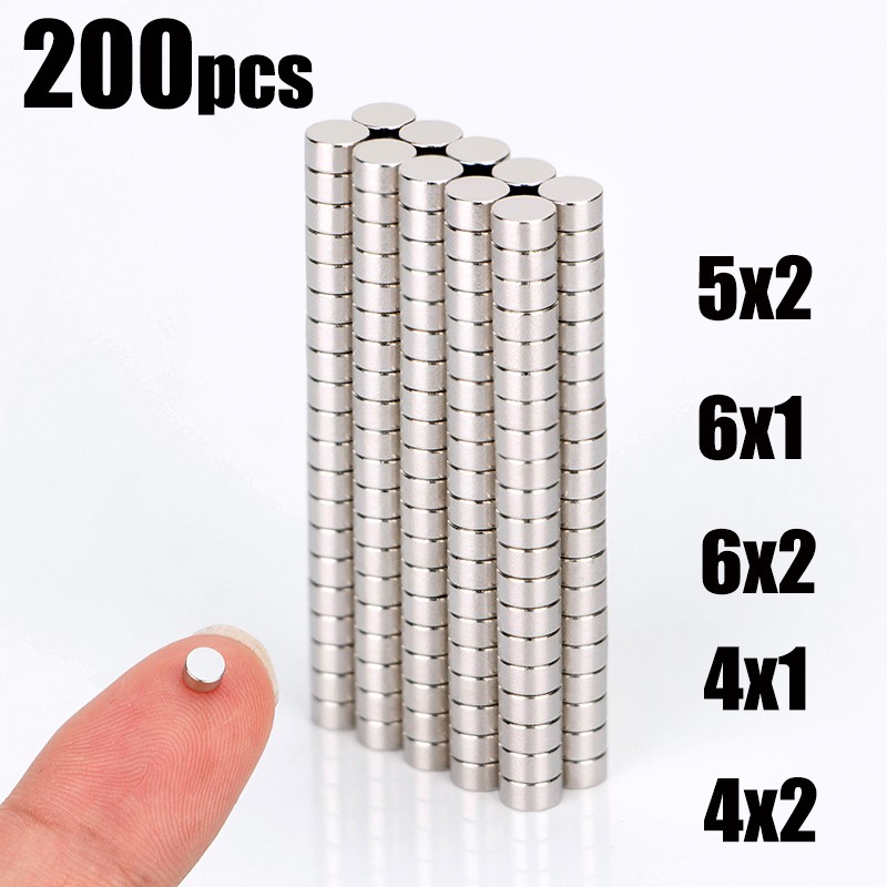 20 50 100pcs 5x2 6x1 6x2 4x2 Neodymium Magnet NdFeB Round Super Strong Permanent Magnetic imanes Disc 4x1 5x3