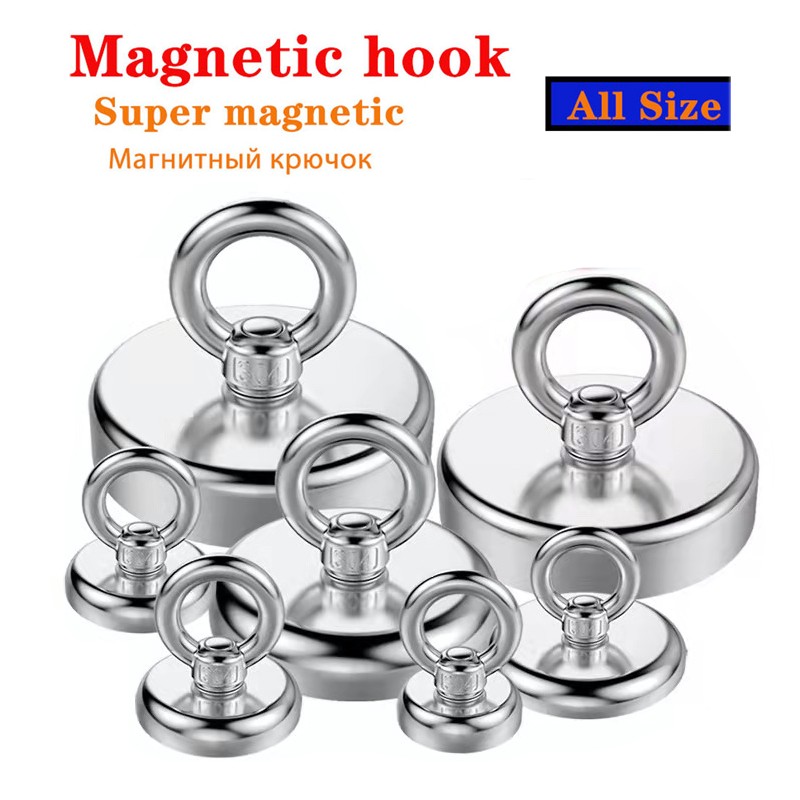 Strong Neodymium Magnet Hook Balls Search Water Fishing Magnet Used in a Variety of Scenarios Outdoor Camping Furniture Magnet