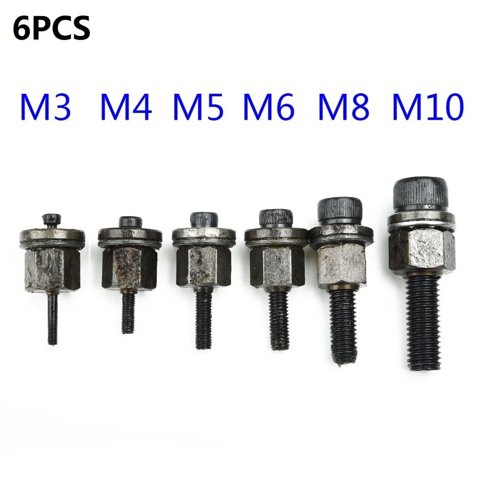 Hand Rivet Nut Head Nuts Easy Install Riveter Tool Tip Mandrel Head Replacement M3 M4 M5 M6 M8 Threaded Riveter Nut