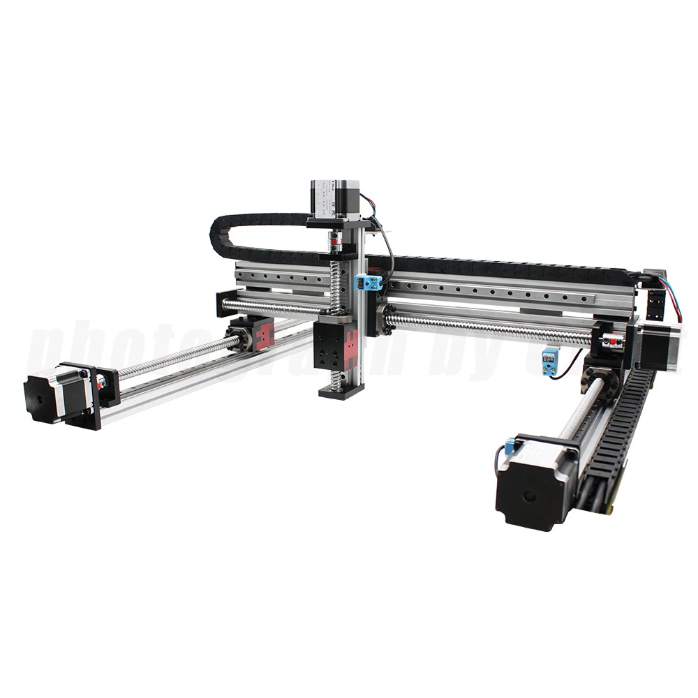 3-axis xyz linear platform cnc gantry robot 5 axis cnc xyz linear guide linear xy table for robotic arm Z 300mm