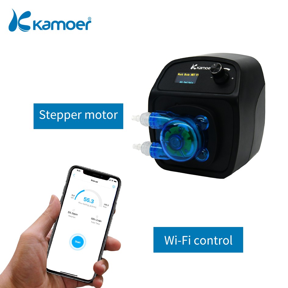 Kmaoer 110ml/min X1 Pro T2 WiFi Dosing Pump Peristaltic Pump with KPAS100 for Aquarium Support iOS and Android Control