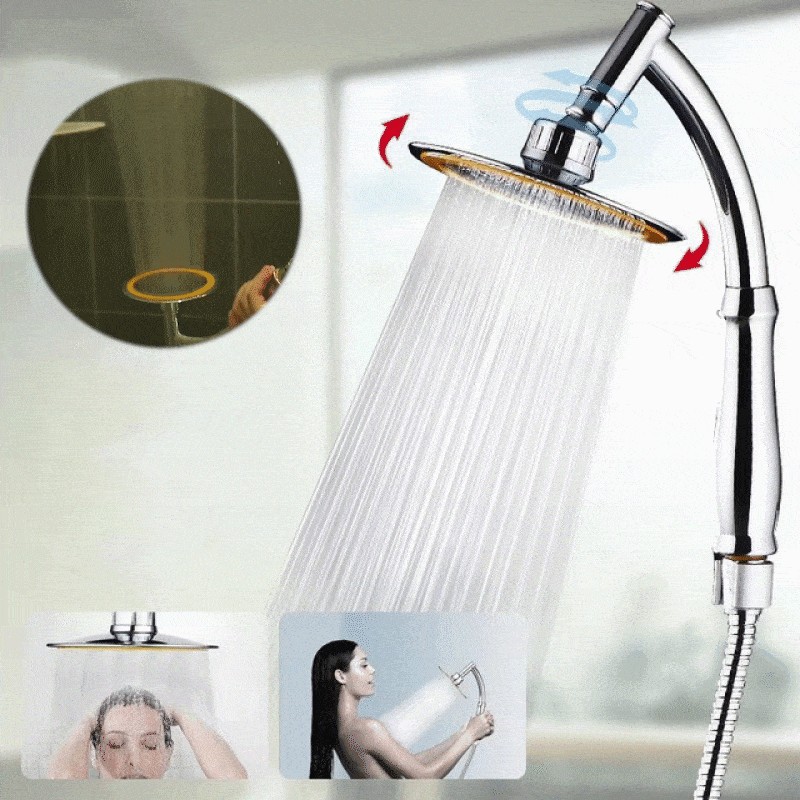 4/6 Inch Adjustable 2 Mode Shower Head Bathroom Handheld Spray Head Home High Pressure Large Rainfall Universal Shower Nozzle